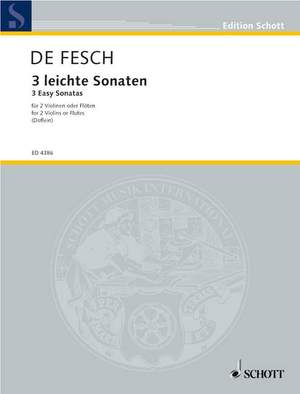 Fesch, Willem de: Three Easy Sonatas