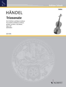 Handel, George Frideric: Nine Trio Sonatas op. 2