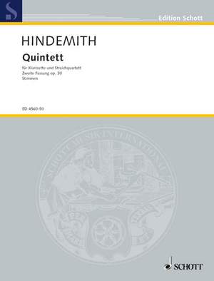 Hindemith, Paul: Quintett op. 30