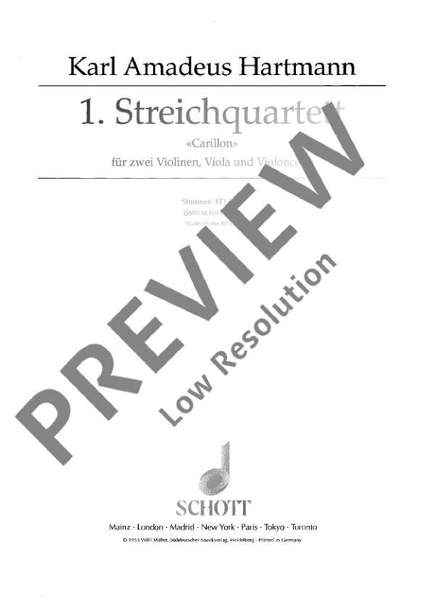 Hartmann, Karl Amadeus: 1. String quartet
