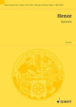 Henze, Hans Werner: Quintet