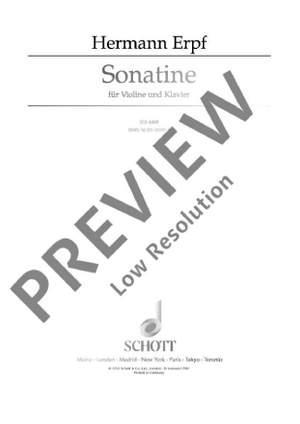 Erpf, Hermann: Sonatina