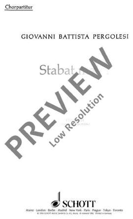 Pergolesi, Giovanni Battista: Stabat mater