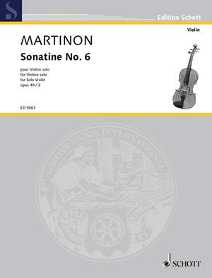 Martinon, Jean: Sonatina No. 6 op. 49/2