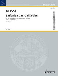 Rossi, Salomone de: Sinfonien und Gaillarden