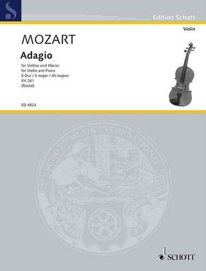 Mozart, Wolfgang Amadeus: Adagio in E Major KV 261