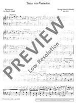 Handel, George Frideric: Theme and Variations Product Image