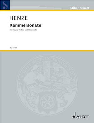 Henze, Hans Werner: Chamber sonata