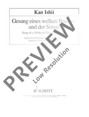 Ishii, Kan: Gesang eines welken Baumes und der Sonne