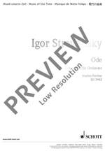 Stravinsky, Igor: Ode Product Image