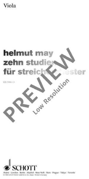 May, Helmut W.: 10 Studies