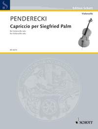 Penderecki, Krzysztof: Capriccio per Siegfried Palm