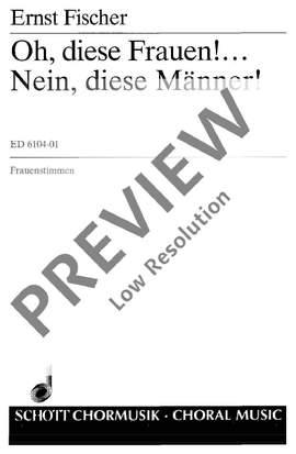 Fischer, Ernst: Oh, diese Frauen! Nein, diese Männer!