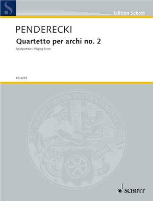 Penderecki, Krzysztof: Quartetto per archi no. 2