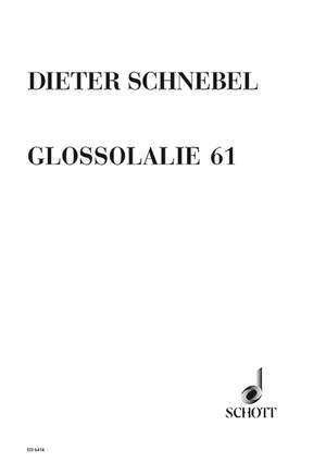 Schnebel, Dieter: Glossolalie 61