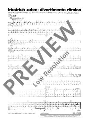 Zehm, Friedrich: Divertimento ritmico