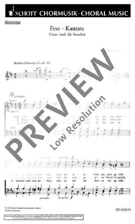 Fussan, Werner: Fest-Kantate