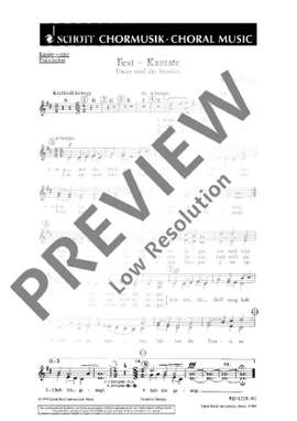 Fussan, Werner: Fest-Kantate