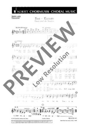 Fussan, Werner: Fest-Kantate