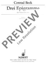 Beck, Conrad: Three Epigramme Product Image