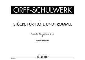 Keetman, Gunild: Pieces for Recorder and Drum Heft 2