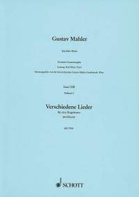 Mahler, G: Verschiedene Lieder