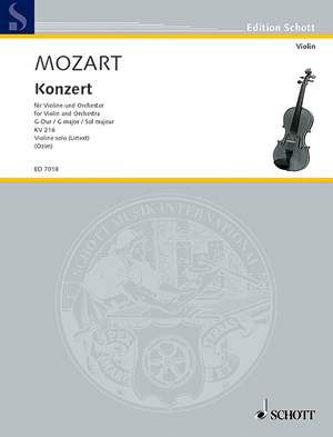 Mozart, Wolfgang Amadeus: Concerto G Major KV 216