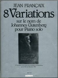 Françaix, Jean: Eight Variations