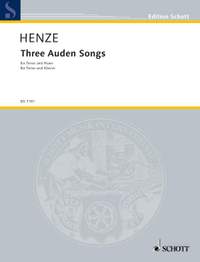 Henze, Hans Werner: Three Auden Songs