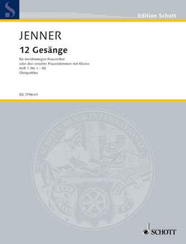 Jenner, Cornelius Uwe Gustav: Zwölf Gesänge op. 3