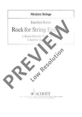 Reiser, J: Rock for String Ensemble