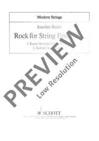 Reiser, J: Rock for String Ensemble