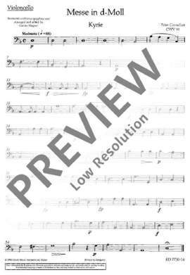Cornelius, Peter: Mass in D minor CWV 91