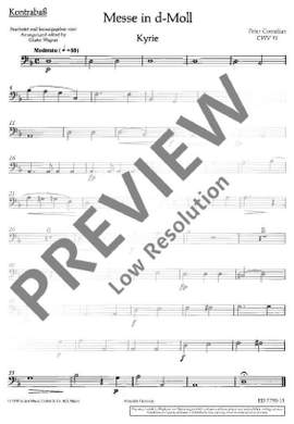 Cornelius, Peter: Mass in D minor CWV 91