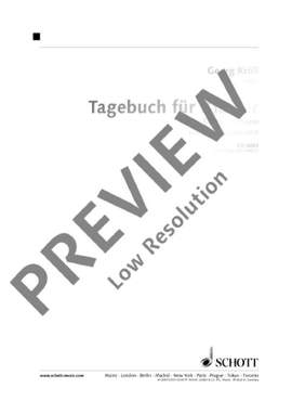 Kroell, Georg: Tagebuch für Klavier