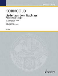 Korngold, Erich Wolfgang: Posthumous Songs