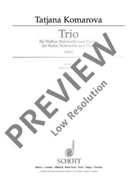 Komarova, Tatjana: Piano Trio