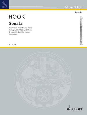 Hook, James: Sonata G Major