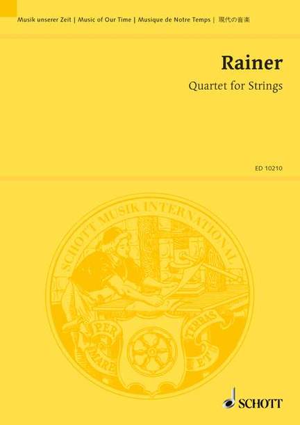 Rainier, Priaulx: Quartet for Strings