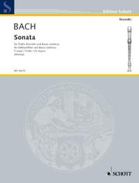 Bach, Johann Sebastian: Sonata in F BWV 1035