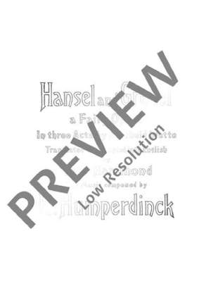 Humperdinck, Engelbert: Hansel und Gretel (Libretto)