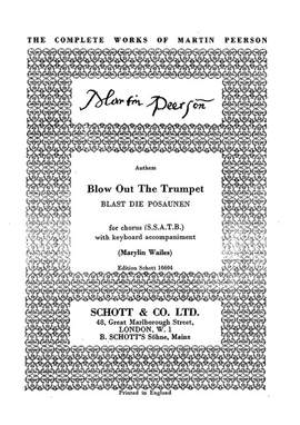 Peerson, Martin: Blow Out The Trumpet
