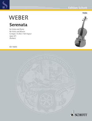 Weber, Carl Maria von: Serenata G Major op. 3/1