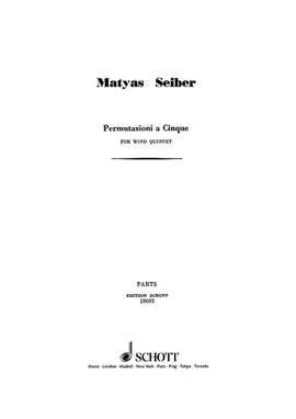 Seiber, Mátyás: Permutazioni a Cinque