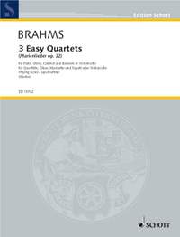 Brahms, Johannes: 3 Easy Quartets op. 22