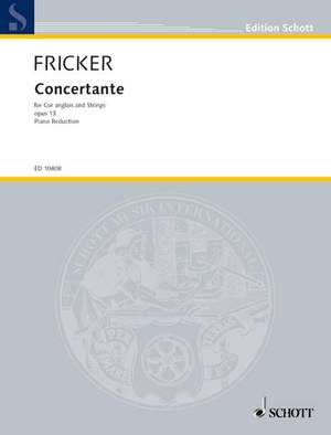 Fricker, Peter Racine: Concertante No. 1 op. 13