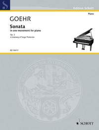 Goehr, Alexander: Sonata op. 2