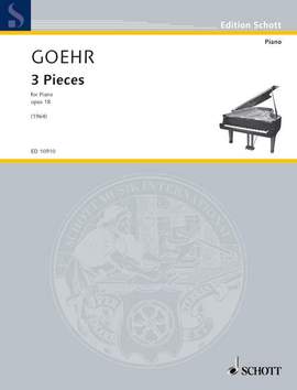 Goehr, Alexander: 3 Pieces op. 18