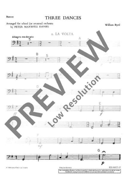 Byrd, William: 3 Dances