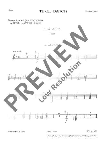 Byrd, William: 3 Dances